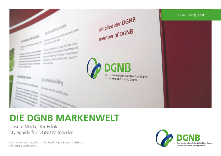 DGNB Styleguide für Mitglieder